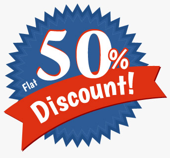 Flat 50% Off